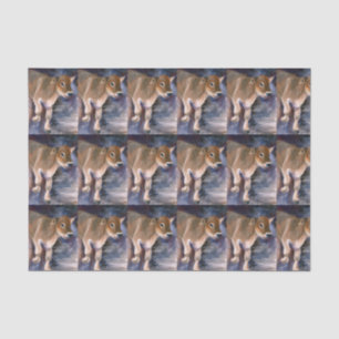 Brown Swiss Calf Tissue Paper