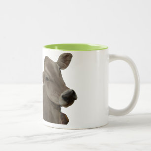 Brown Swiss Cow 2-Tone Mug