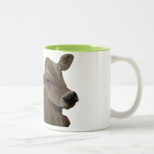 Brown Swiss Cow 2_Tone Mug