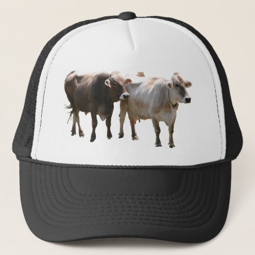 Brown Swiss Cows Trucker Hat