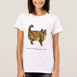 Brown Tabby Cat Ladies T-shirt
