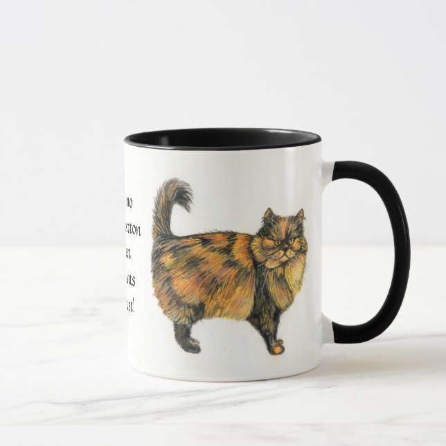 Brown Tabby Cat Ringer Mug (Right)