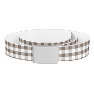 Brown Table Cloth Pattern Belt