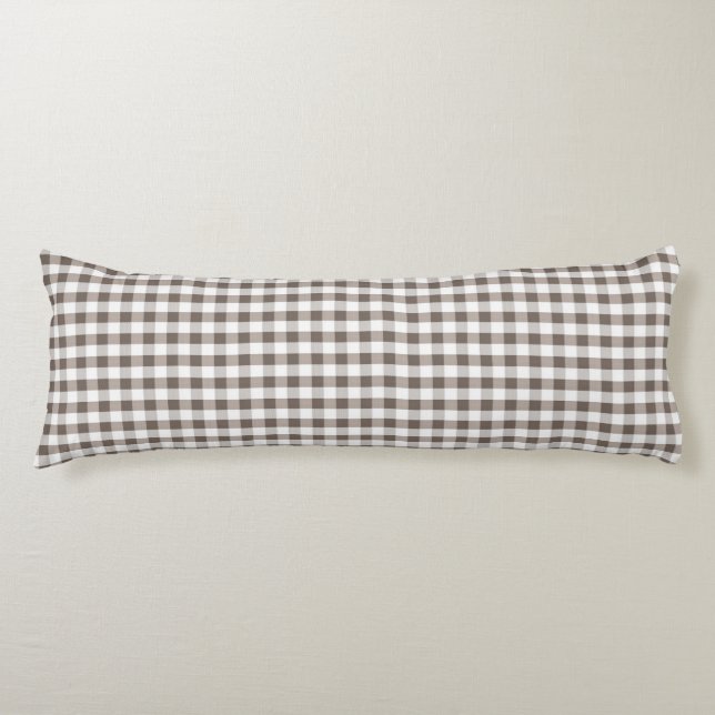 Brown Table Cloth Pattern Body Pillow (Front)