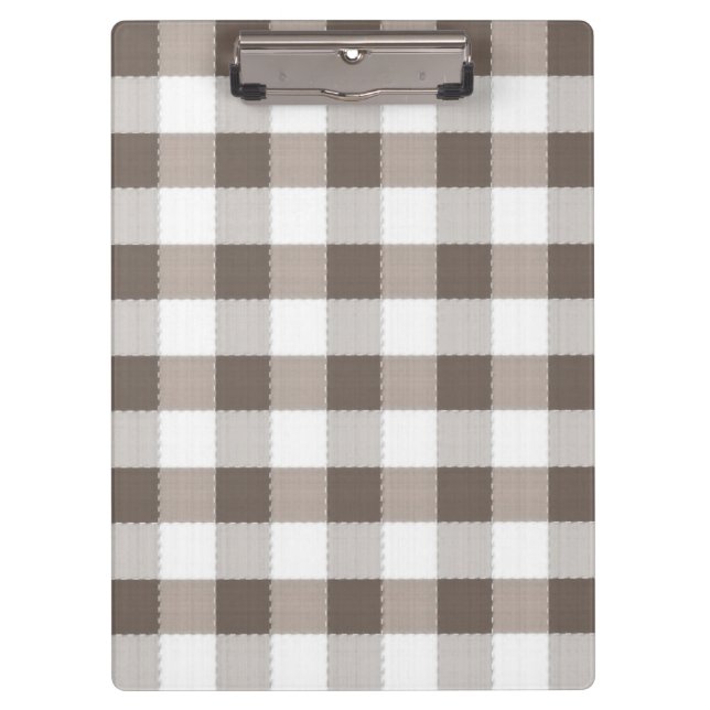 Brown Table Cloth Pattern Clipboard (Front)