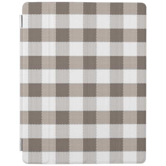 Brown Table Cloth Pattern iPad Smart Cover (Front)