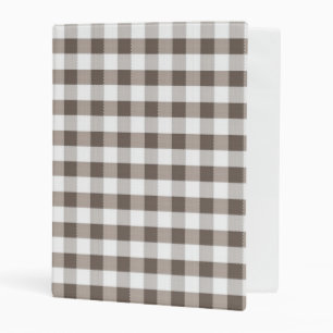 Brown Table Cloth Pattern Mini Binder