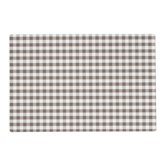 Brown Table Cloth Pattern Placemat (Front)
