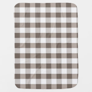 Brown Table Cloth Pattern Swaddle Blanket