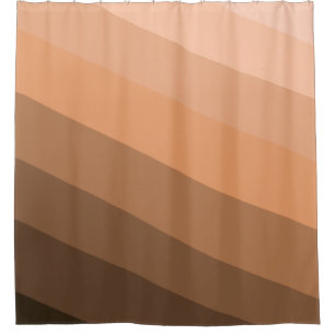 Brown, Tan, and Beige Shower Curtain