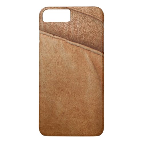 Brown Tan Leather Look Texture iPhone 7 Case