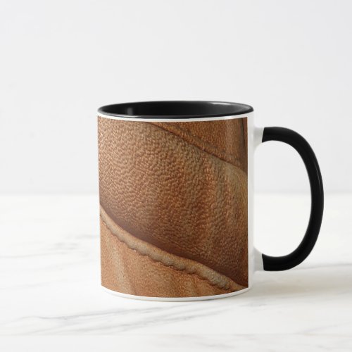 Brown Tan Orange Leather Look Texture Mug