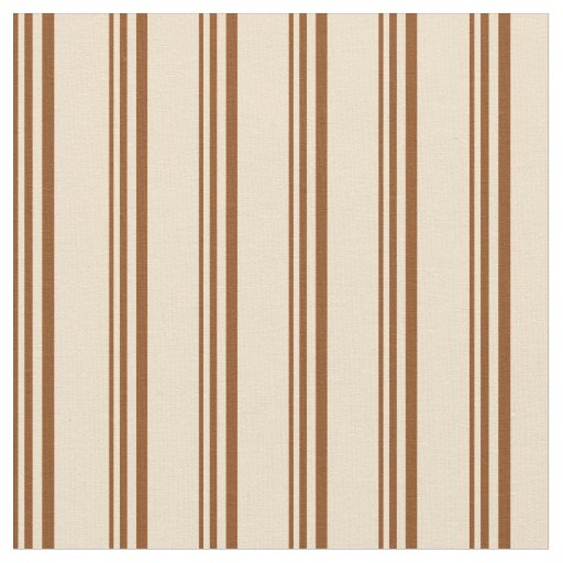 Brown & Tan Stripes Fabric