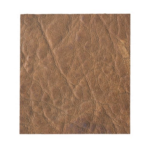 Brown Tanned Leather Texture Background Notepad