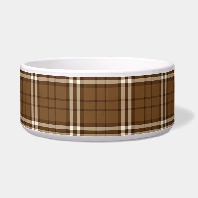 Brown Tartan Bowl (Right)