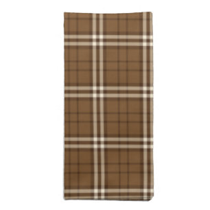 Brown Tartan Cloth Napkin