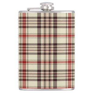 Brown Tartan Flask