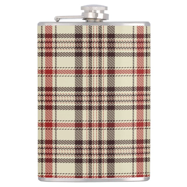 Brown Tartan Flask (Front)