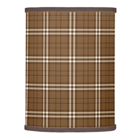 Brown Tartan Lamp Shade (Right)
