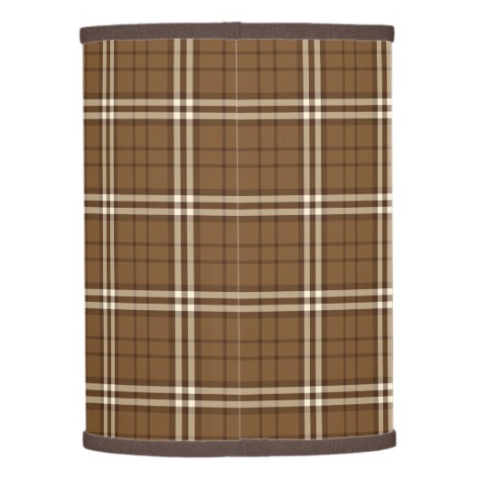 Brown Tartan Lamp Shade (Back)