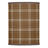 Brown Tartan Lamp Shade (Front)