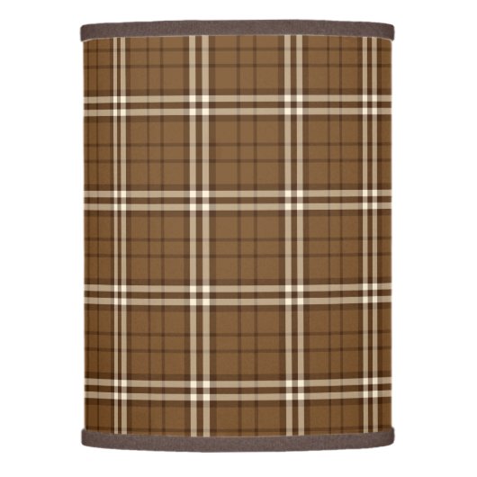 Brown Tartan Lamp Shade (Front)