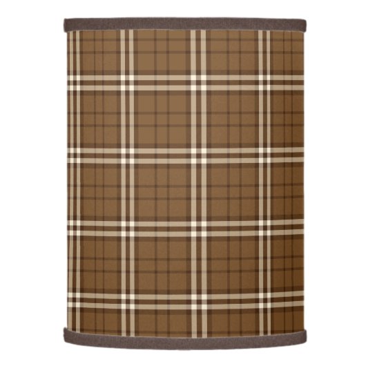 Brown Tartan Lamp Shade (Left)