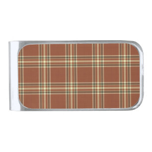 Brown Tartan Money Clip