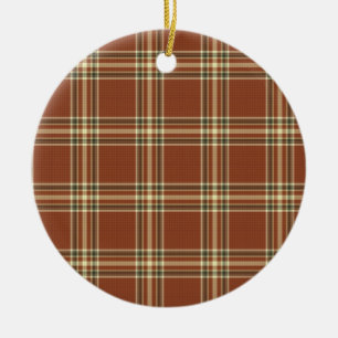 Brown Tartan Ornament