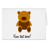 Brown teddy bear clipart (Front Horizontal)