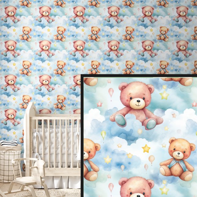 Brown Teddy Bear Friends in Clouds Wallpaper (Creator Uploaded)
