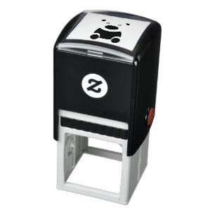 Brown teddybear clipart self-inking stamp
