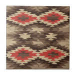 Brown/Terra Cotta Pattern Ceramic Tile