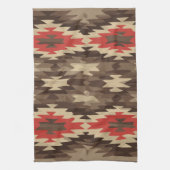 Brown/Terra Cotta Pattern Towel (Vertical)