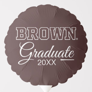 Brown Text Logo Balloon