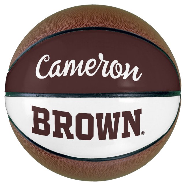 Brown Text Logo Basketball (Front)