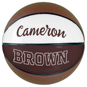 Brown Text Logo Basketball