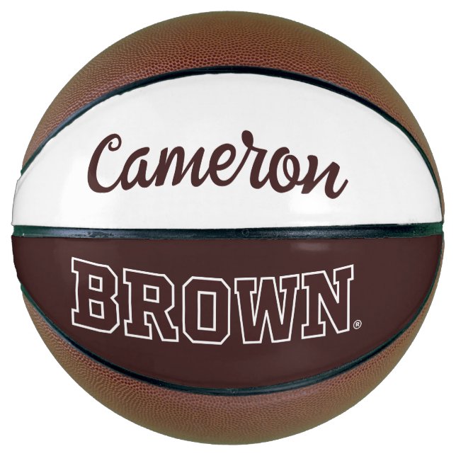 Brown Text Logo Basketball (Front)