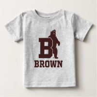 Brown Text Logo & Bear