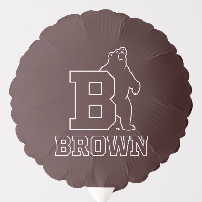 Brown Text Logo & Bear Balloon (Front)
