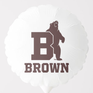 Brown Text Logo & Bear Balloon