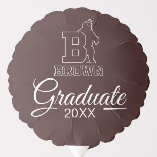 Brown Text Logo & Bear Balloon
