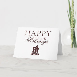 Brown Text Logo & Bear Card