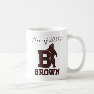 Brown Text Logo & Bear Coffee Mug