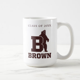 Brown Text Logo & Bear Coffee Mug