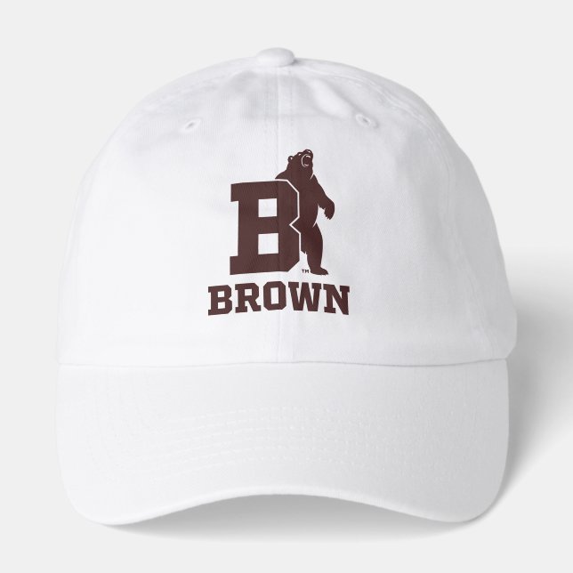 Brown Text Logo & Bear Hat (Front)