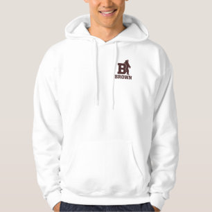 Brown Text Logo & Bear Hoodie
