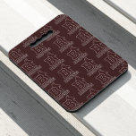 Brown Text Logo &amp; Bear Seat Cushion