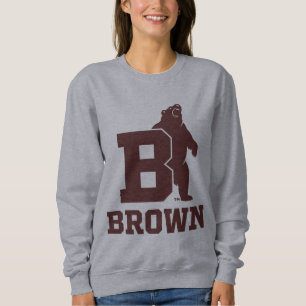 Brown Text Logo & Bear Sweatshirt