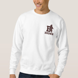 Brown Text Logo & Bear Sweatshirt